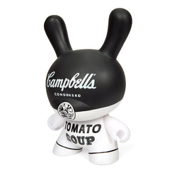 Andy Warhol 8" Campbell's Soup Masterpiece Dunny - Black and White Edition (Limited Edition of 500) (PRE-ORDER) - Kidrobot