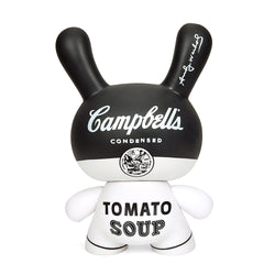 Andy Warhol 8" Campbell's Soup Masterpiece Dunny - Black and White Edition (Limited Edition of 500) (PRE-ORDER) - Kidrobot