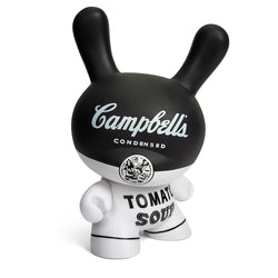 Andy Warhol 8" Campbell's Soup Masterpiece Dunny - Black and White Edition (Limited Edition of 500) (PRE-ORDER) - Kidrobot