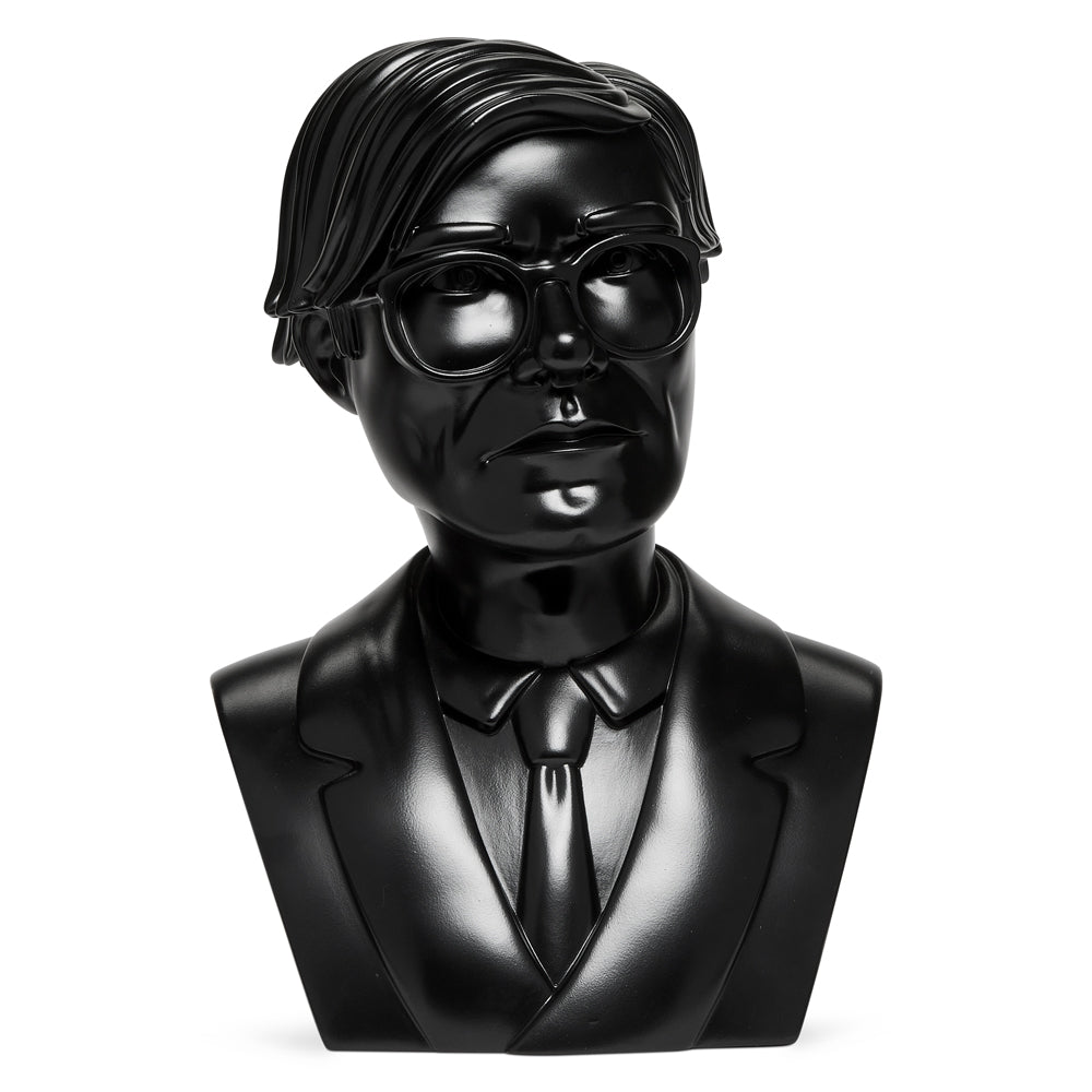 Andy Warhol 12" The Bust Vinyl Art Sculpture - Black Edition - Limited Edition of 200 - Kidrobot - Shop Designer Art Toys at Kidrobot.com