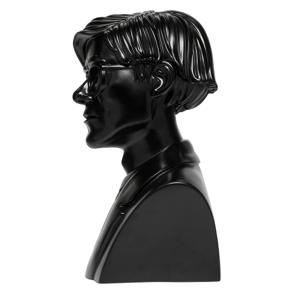 Andy Warhol 12" The Bust Vinyl Art Sculpture - Black Edition - Limited Edition of 200 - Kidrobot - Shop Designer Art Toys at Kidrobot.com