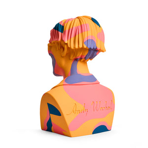 Andy Warhol 12" The Bust Vinyl Art Sculpture - Orange Camouflage Edition - Kidrobot - Shop Designer Art Toys at Kidrobot.com