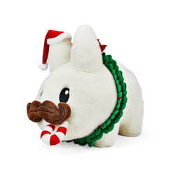 Holiday Wreath Labbit 14" Plush by Frank Kozik (PRE-ORDER) - Kidrobot - Shop Designer Art Toys at Kidrobot.com