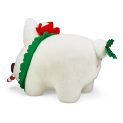 Holiday Wreath Labbit 14" Plush by Frank Kozik (PRE-ORDER) - Kidrobot - Shop Designer Art Toys at Kidrobot.com