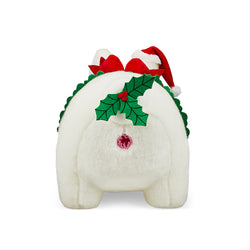 Holiday Wreath Labbit 14" Plush by Frank Kozik (PRE-ORDER) - Kidrobot - Shop Designer Art Toys at Kidrobot.com