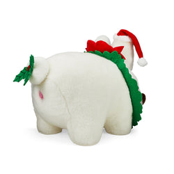 Holiday Wreath Labbit 14" Plush by Frank Kozik (PRE-ORDER) - Kidrobot - Shop Designer Art Toys at Kidrobot.com