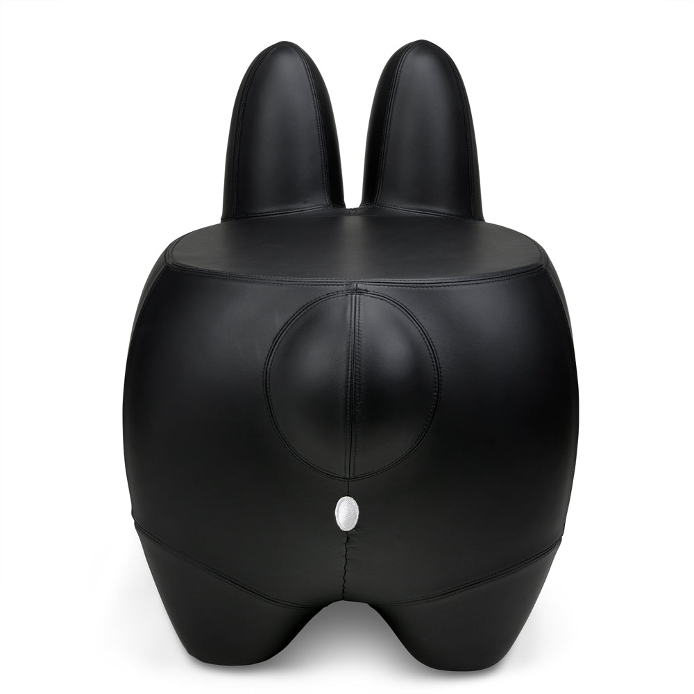 Kidrobot Art Giant Leather Smorkin' Labbit Stool by Frank Kozik - Black Edition - Kidrobot - Shop Designer Art Toys at Kidrobot.com