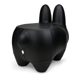 Kidrobot Art Giant Leather Smorkin' Labbit Stool by Frank Kozik - Black Edition - Kidrobot - Shop Designer Art Toys at Kidrobot.com