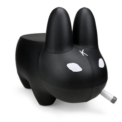 Kidrobot Art Giant Leather Smorkin' Labbit Stool by Frank Kozik - Black Edition - Kidrobot - Shop Designer Art Toys at Kidrobot.com