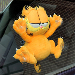 Garfield 8" Plush Suction Cup Window Clinger by Kidrobot - Relaxed Edition (PRE-ORDER) - Kidrobot