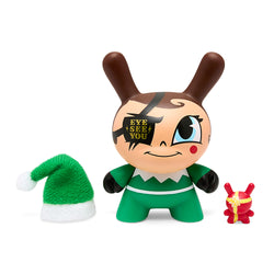 2022 Holiday Dunny: Go Elf Yourself 3" Holiday Dunny - Nice Edition (Green) (PRE-ORDER) - Kidrobot - Shop Designer Art Toys at Kidrobot.com