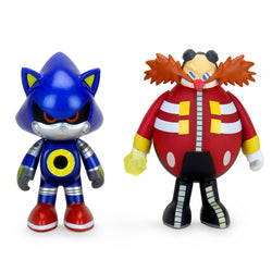 Sonic the Hedgehog 3" Vinyl Figure Dr. Robotnic and Metal Sonic 2-Pack (PRE-ORDER) - Kidrobot - Designer Art Toys