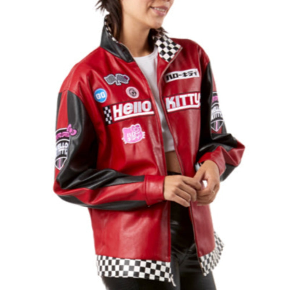 Hello Kitty® Tokyo Speed Red Moto Jacket by Kidrobot