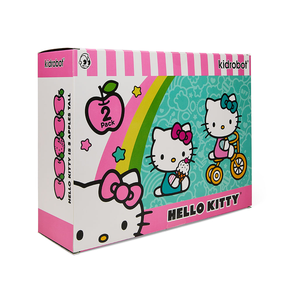 Hello Kitty® Tricycle and Ice Cream Play Theme 4.5” Vinyl Figure 2-Pack Set  by Kidrobot