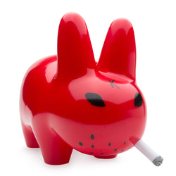 Smorkin Labbit 10" Vinyl Figure by Frank Kozik - Lustre Gloss Red Edition (PRE-ORDER) - Kidrobot