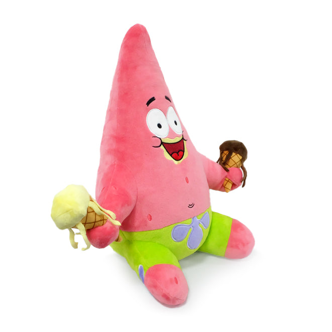 SpongeBob Patrick Star with Ice Cream HugMe Plush by Kidrobot (PRE-ORDER) - Kidrobot - Designer Art Toys