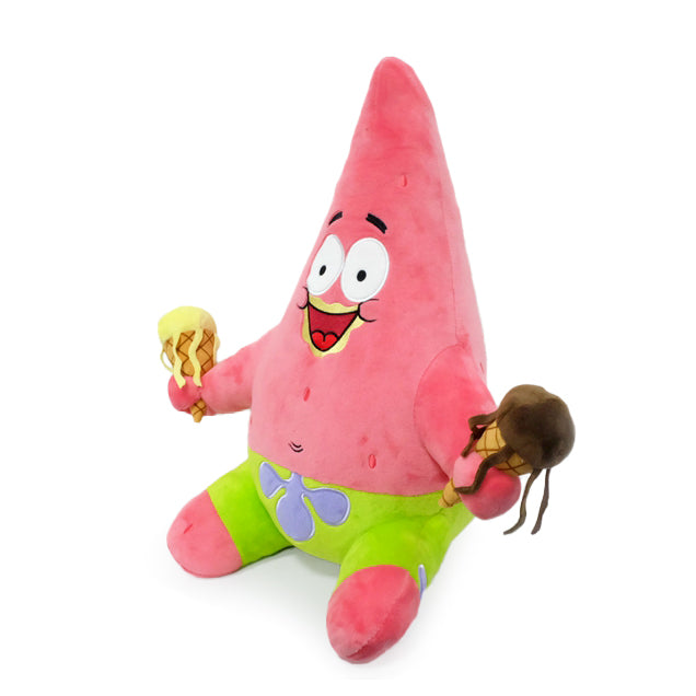 SpongeBob Patrick Star with Ice Cream HugMe Plush by Kidrobot (PRE-ORDER) - Kidrobot - Designer Art Toys