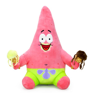 SpongeBob Patrick Star with Ice Cream HugMe Plush by Kidrobot (PRE-ORDER) - Kidrobot - Designer Art Toys