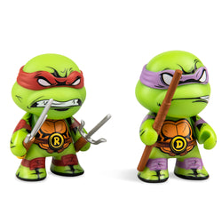 Teenage Mutant Ninja Turtles Raphael & Donatello 3" Vinyl Figure 2-pack - Kidrobot - Shop Designer Art Toys at Kidrobot.com