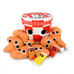 Yummy World Bertha Bucket of Fried Chicken Interactive Plush - Kidrobot