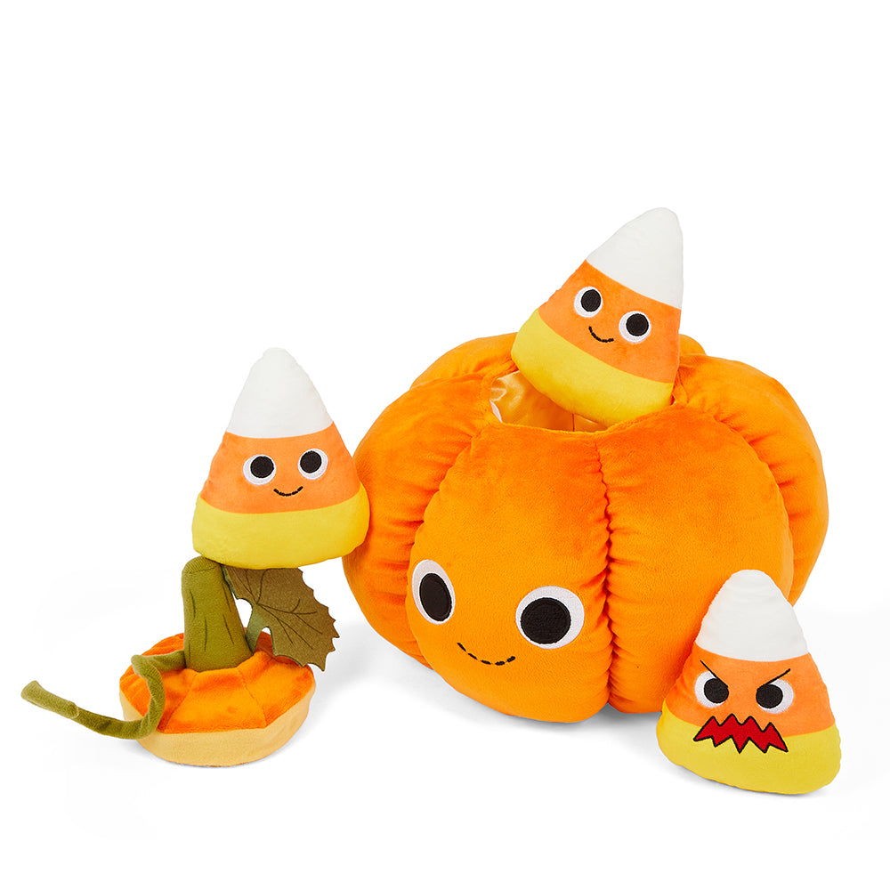 Yummy World Jack O’Lantern Interactive Pumpkin Plush (PRE-ORDER) - Kidrobot - Shop Designer Art Toys at Kidrobot.com