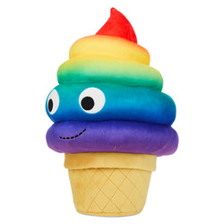 Yummy World Rainbow Soft Serve Sally Ice Cream Cone Plush - Kidrobot - Shop Designer Art Toys at Kidrobot.com