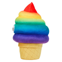 Yummy World Rainbow Soft Serve Sally Ice Cream Cone Plush - Kidrobot - Shop Designer Art Toys at Kidrobot.com