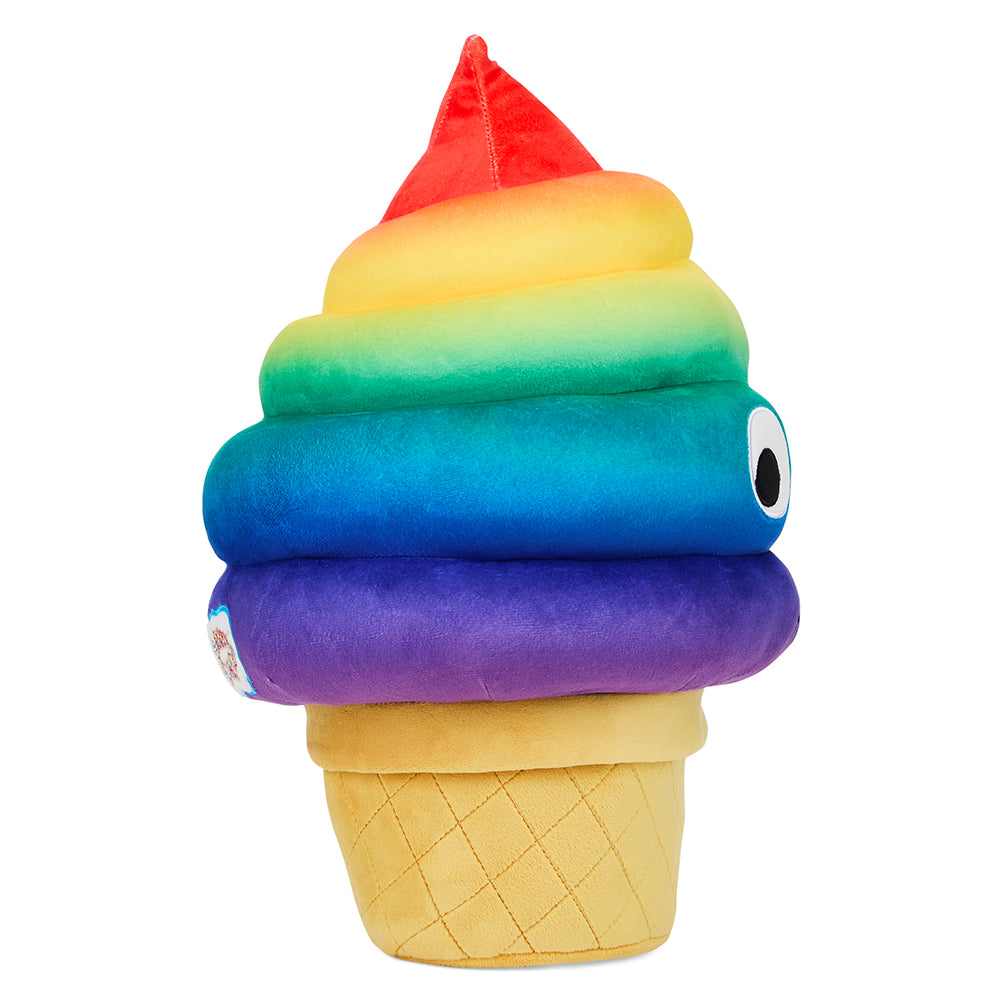 Yummy World Rainbow Soft Serve Sally Ice Cream Cone Plush - Kidrobot - Shop Designer Art Toys at Kidrobot.com