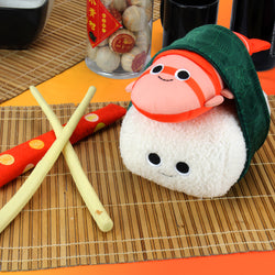 Yummy World Bubba the Shrimp Nigiri Sushi Interactive Plush - Kidrobot - Shop Designer Art Toys at Kidrobot.com