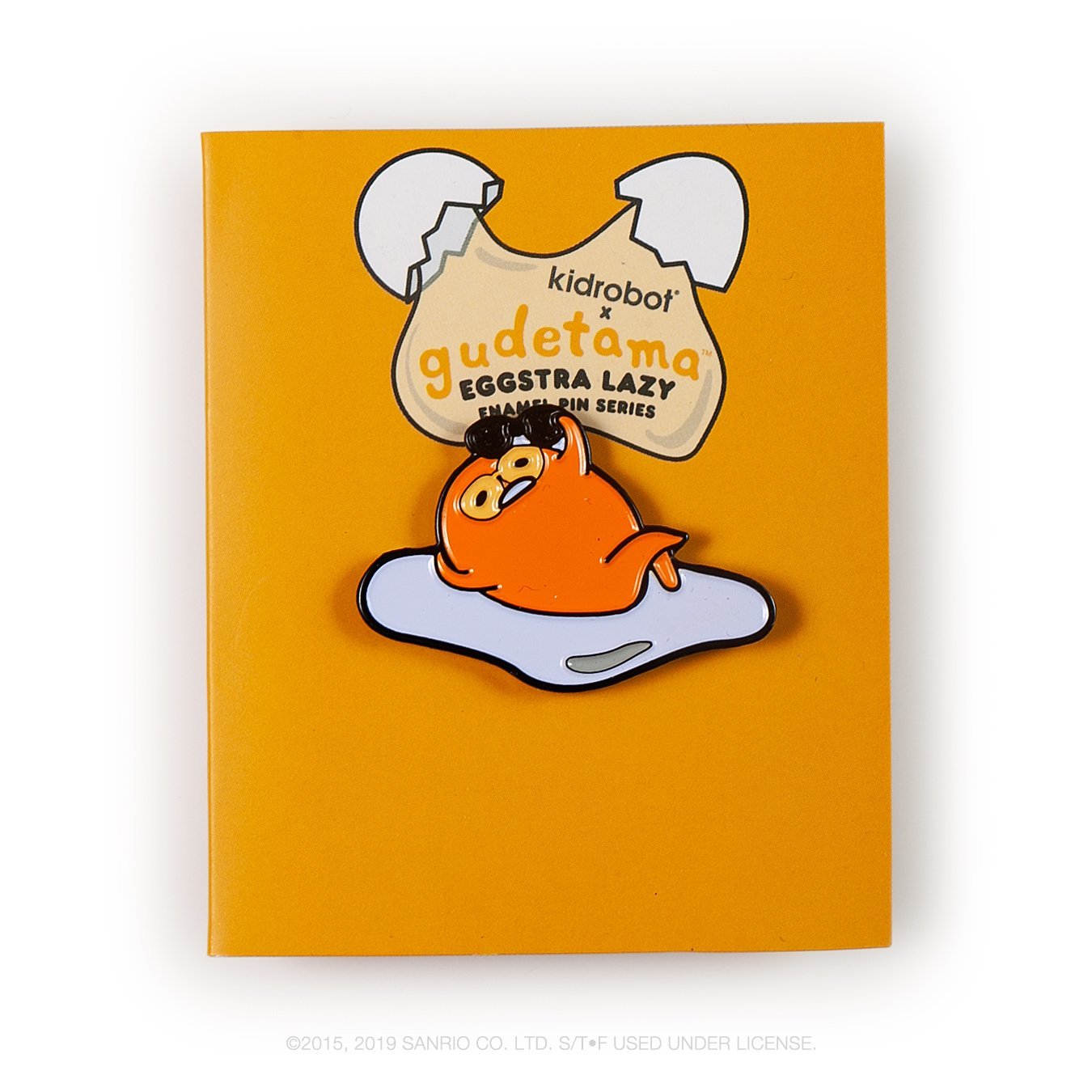 Gudetama Eggstra Lazy Enamel Pin Series by Kidrobot x Sanrio - Kidrobot - Designer Art Toys