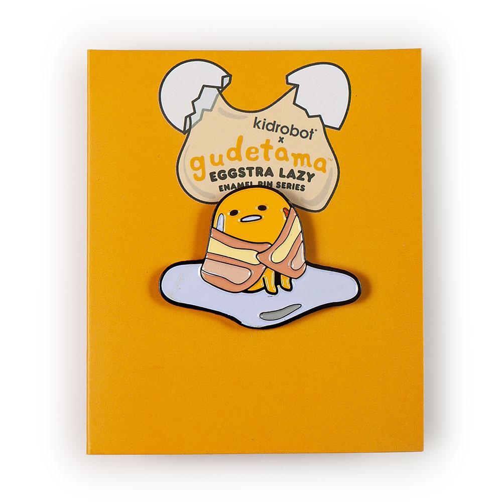 Gudetama Eggstra Lazy Enamel Pin Series by Kidrobot x Sanrio - Kidrobot - Designer Art Toys