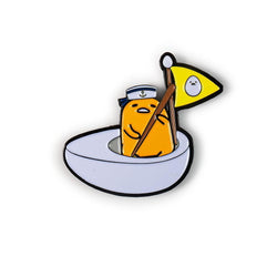 Gudetama Eggstra Lazy Enamel Pin Series by Kidrobot x Sanrio - Kidrobot - Designer Art Toys