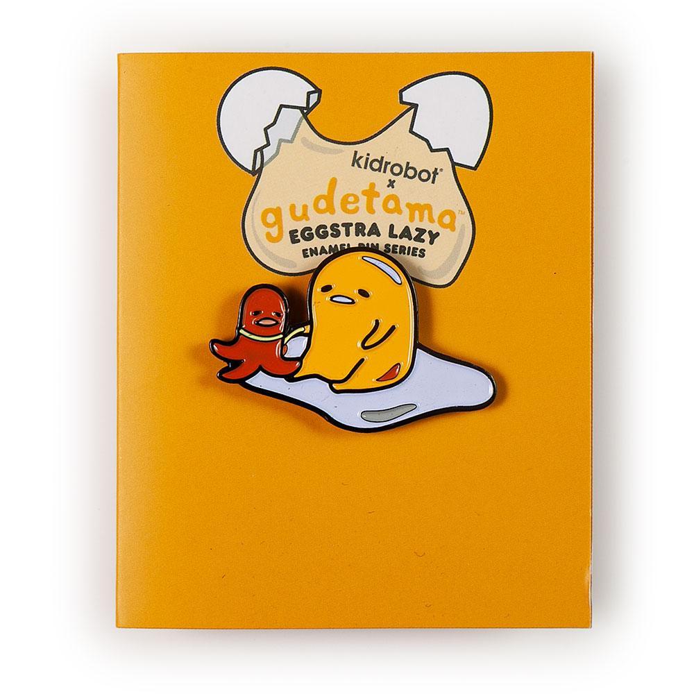 Gudetama Eggstra Lazy Enamel Pin Series by Kidrobot x Sanrio - Kidrobot - Designer Art Toys