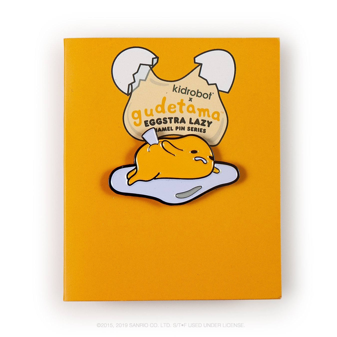 Gudetama Eggstra Lazy Enamel Pin Series by Kidrobot x Sanrio - Kidrobot - Designer Art Toys