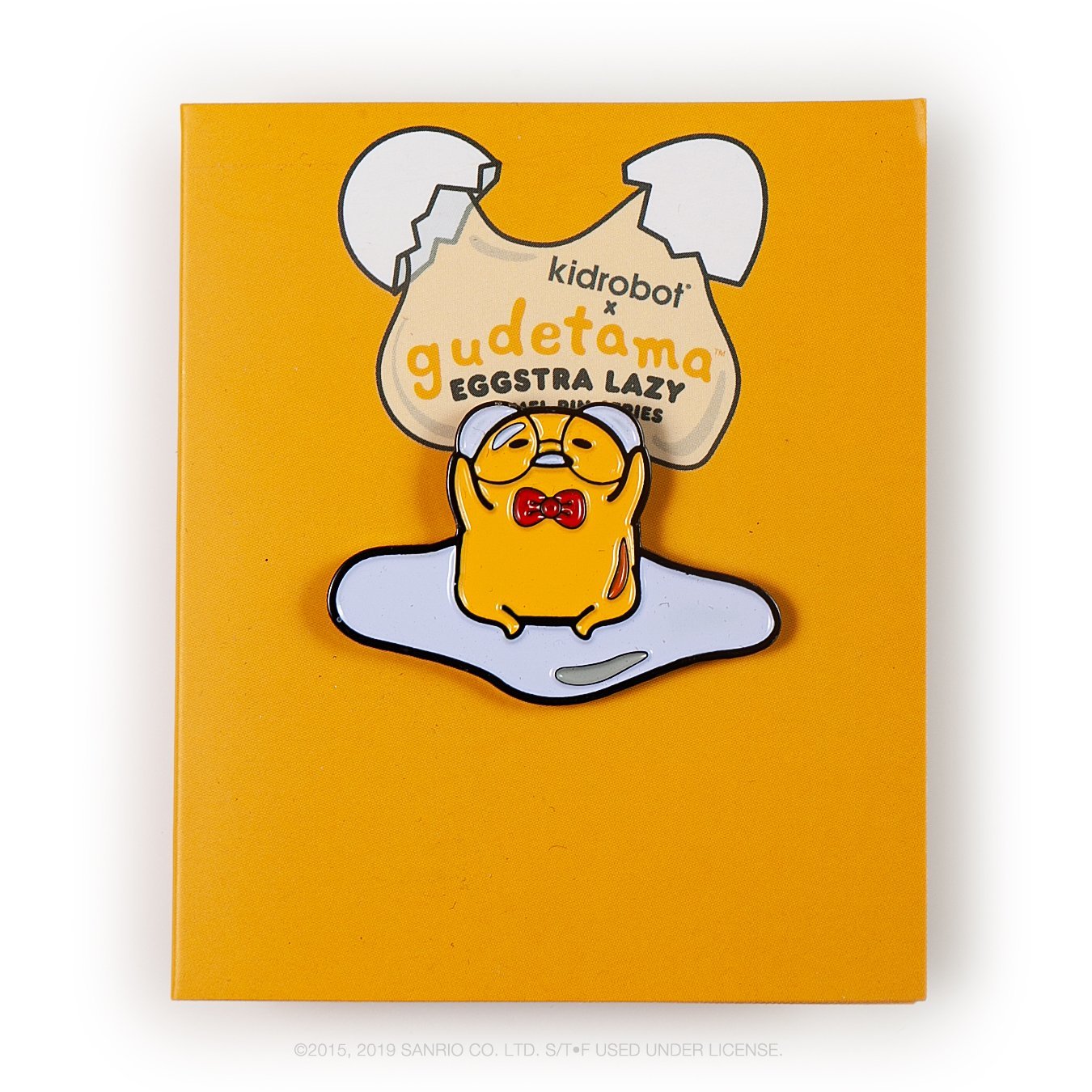 Gudetama Eggstra Lazy Enamel Pin Series by Kidrobot x Sanrio - Kidrobot - Designer Art Toys