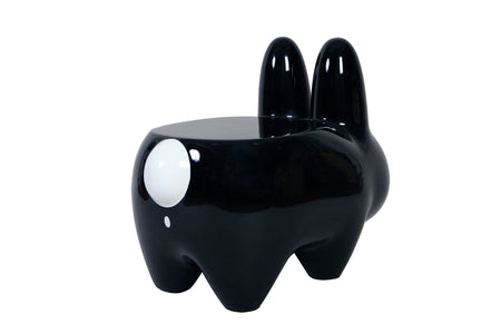 Art Giant Black Smorkin' Labbit Stool by Frank Kozik - Kidrobot - Designer Art Toys