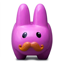 Kidrobot Art Giant Pink Stache Happy Labbit Stool by Frank Kozik - Kidrobot - Designer Art Toys