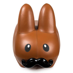 Leather Happy Labbit Stool by Frank Kozik - Kidrobot - Designer Art Toys