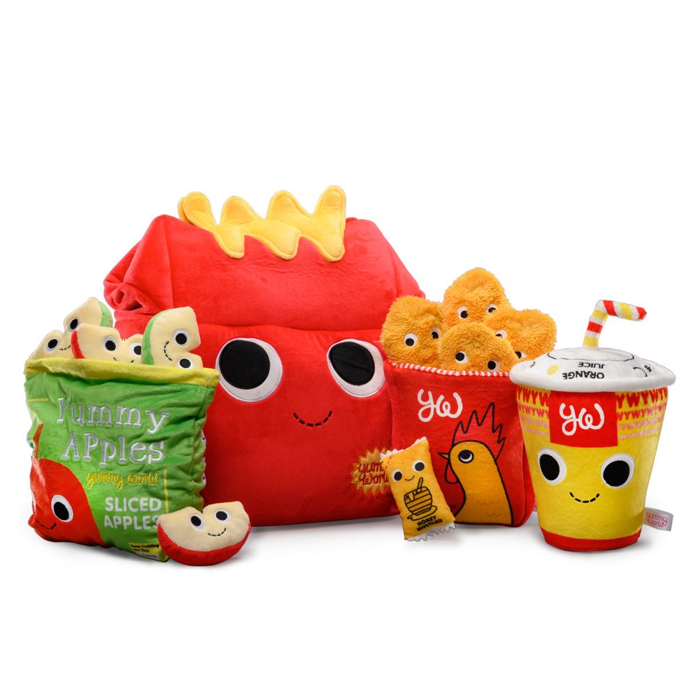 3 Piece Fast Food Meal Plush Dog Toy Set