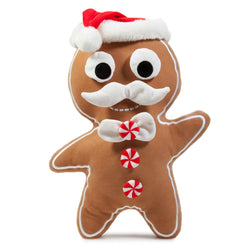 Yummy World Large Gingerbread Jimmy Christmas Cookie Interactive Plush - Kidrobot - Designer Art Toys