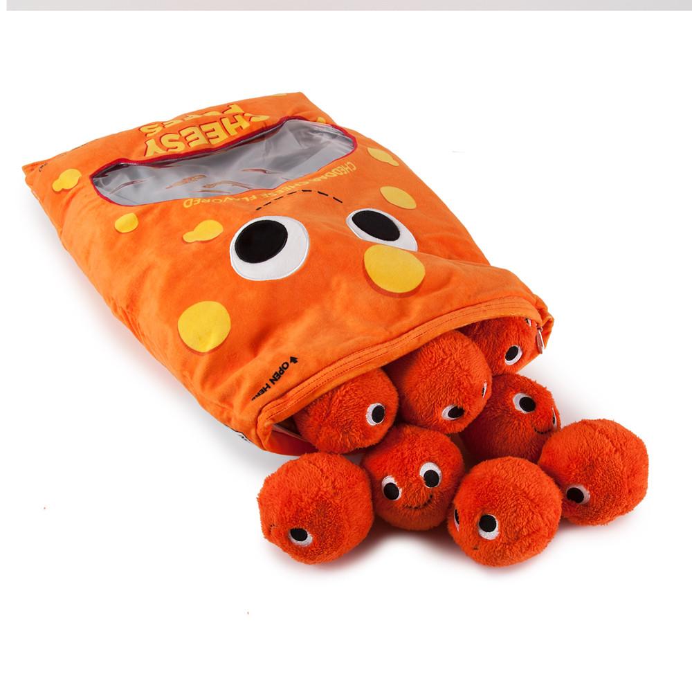 Yummy World XL Cheesy Puffs Interactive Food Plush (PRE-ORDER) - Kidrobot - Designer Art Toys