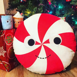 YUMMY WORLD Large Peppermint Candy Plush Pillow - Kidrobot - Designer Art Toys