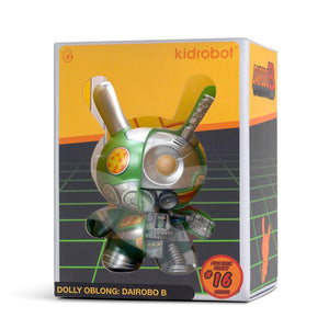 Dairobo-B Mecha Half Ray 5" Dunny by Dolly Oblong - Kidrobot.com Exclusive Green Edition - Kidrobot - Designer Art Toys