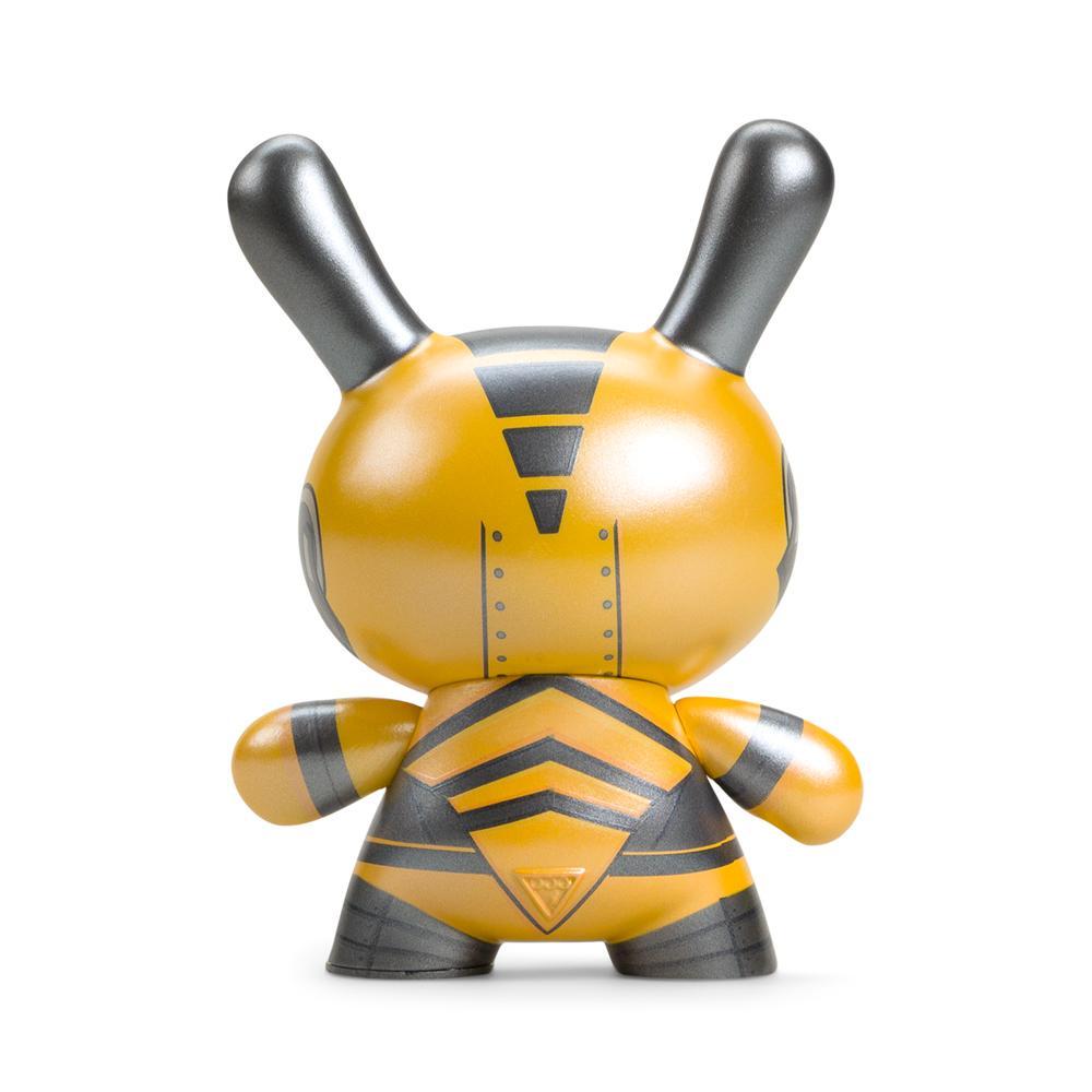 Dairobo-B Mecha Half Ray 5" Dunny by Dolly Oblong - Yellow Edition - Kidrobot - Designer Art Toys