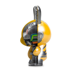 Dairobo-B Mecha Half Ray 5" Dunny by Dolly Oblong - Yellow Edition - Kidrobot - Designer Art Toys