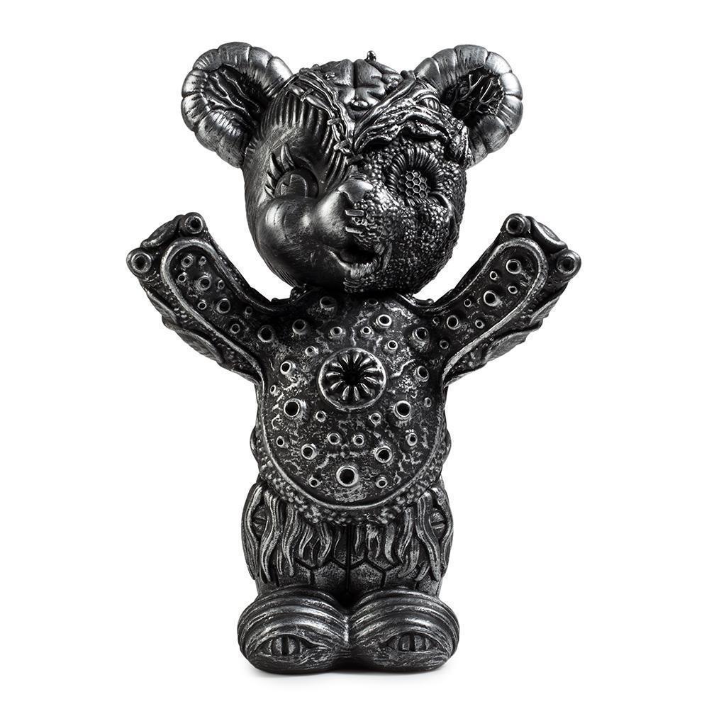 Free Hugs Bear Art Figure by Frank Kozik - Kidrobot.com Exclusive Silv