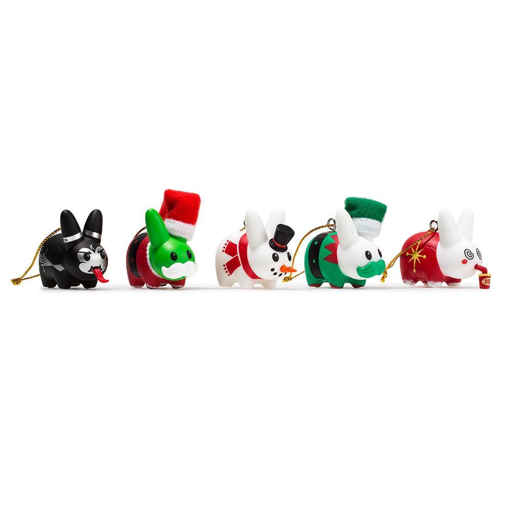 Happy Labbit Christmas Tree Ornaments 5-Pack - Kidrobot - Designer Art Toys