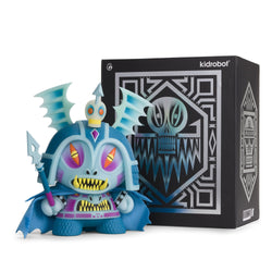 Harbinger 8" Dunny Art Figure by Martin Ontiveros - GID Blue Edition - Kidrobot - Designer Art Toys