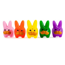 PRIDE 'Stache Labbit Art Toy 5-Pack by Frank Kozik - Kidrobot - Designer Art Toys