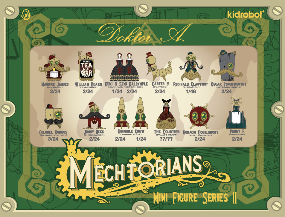 The Mechtorians Mini Art Figure Series by Doktor A - Kidrobot - Designer Art Toys